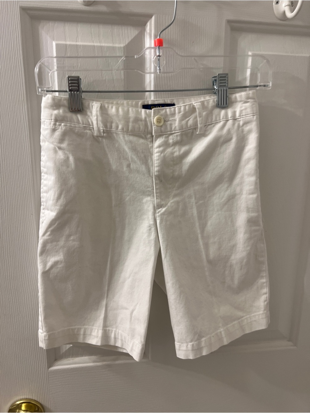 Polo Ralph Lauren Boys White Cotton Chino Shorts Size 12